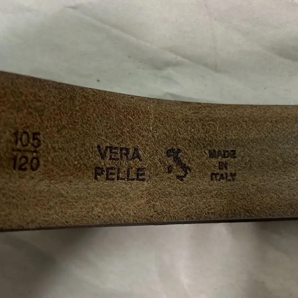 VERA PELLE ITALIAN LEATHER‎ BELT WITHOUT BUCKLE.
